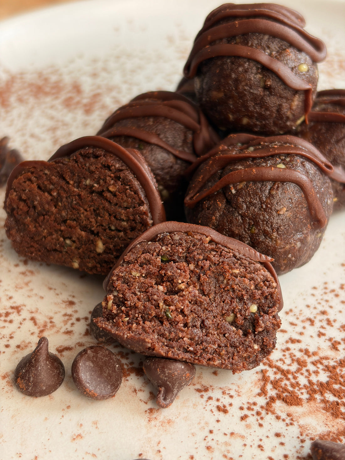 brownie batter protein balls 