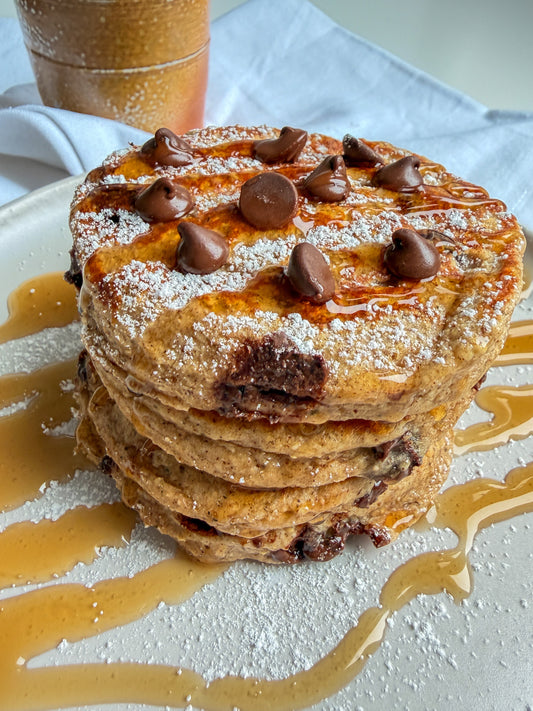 Easy Blender Oat Pancakes (Gluten-Free + Fiber-Rich)