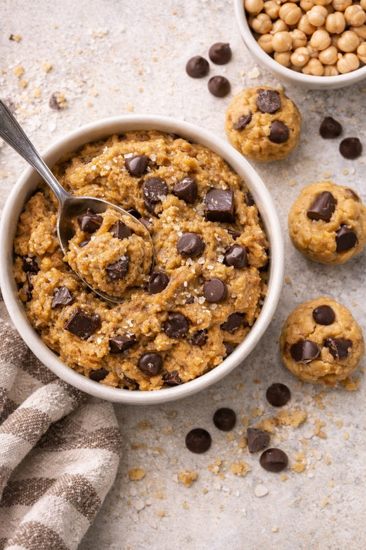 healthy chickpea edible cookie dough
