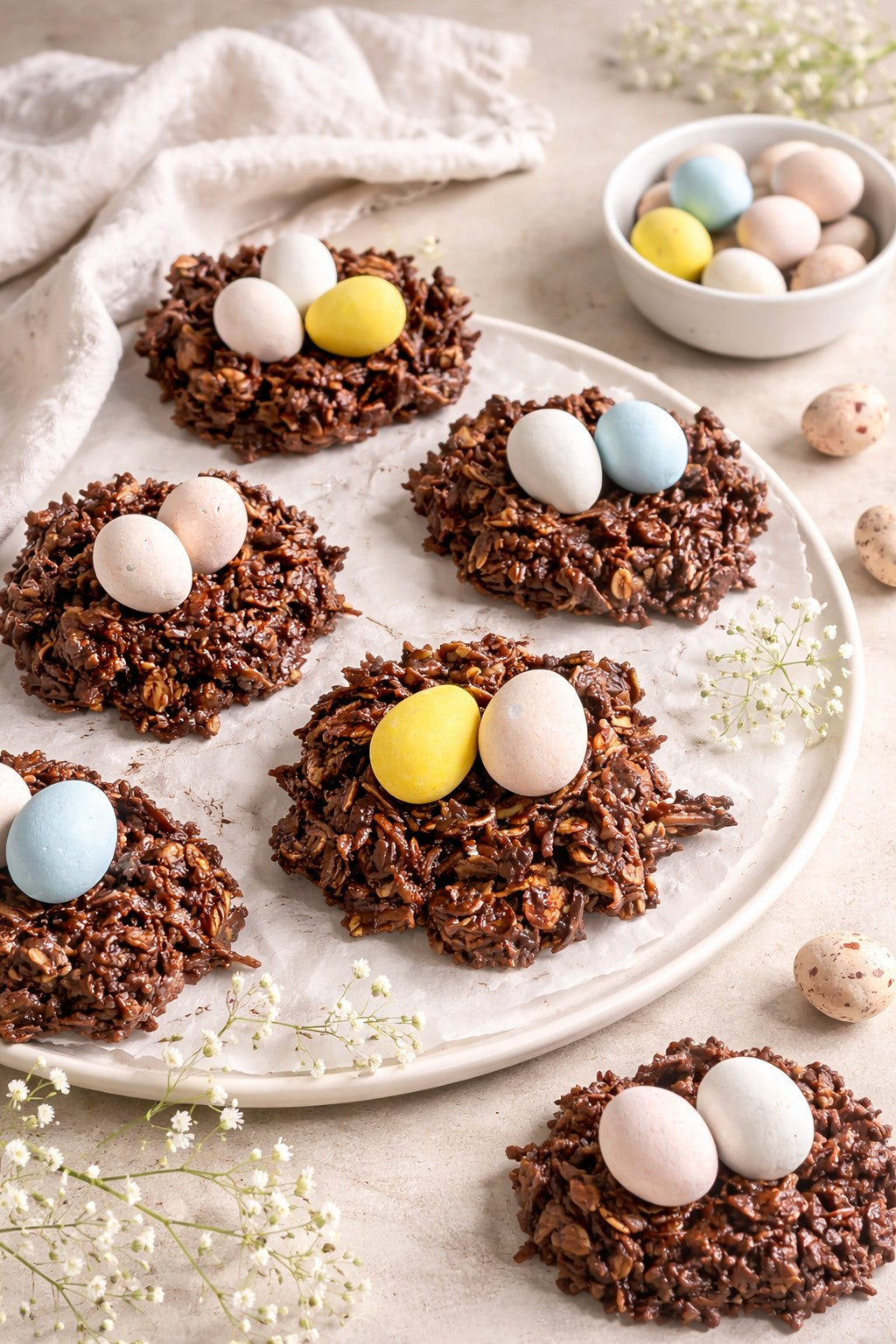 chocolate coconut haystack no bake cookies
